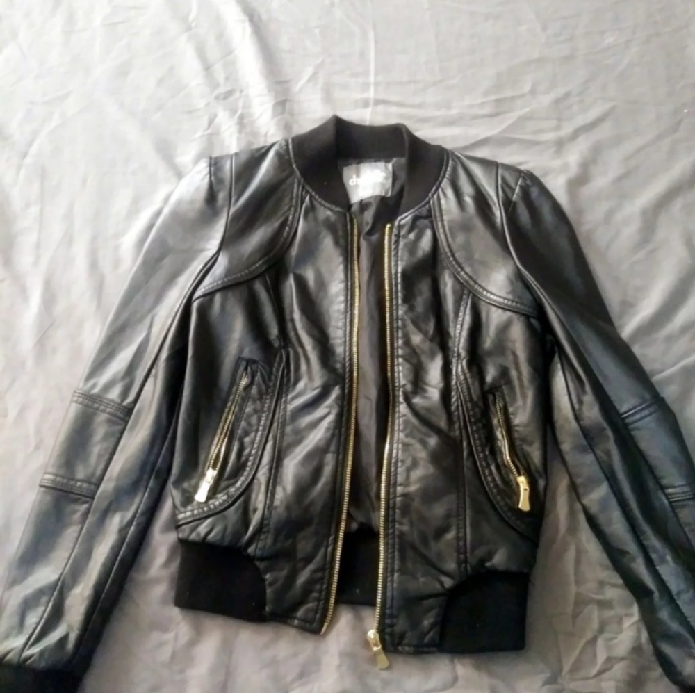 Charlotte Russe Black Leather Jacket